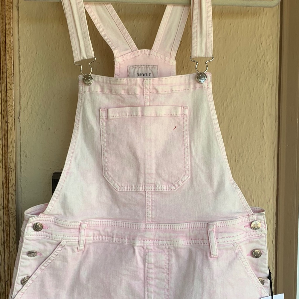 Denim overall dress